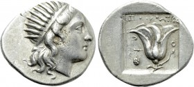CARIA. Rhodes. Drachm (Circa 190-170 BC). [...]krates, magistrate.