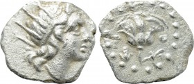 CARIA. Rhodes. Diobol (Circa 185/4-150 BC).