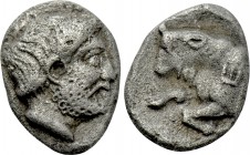 SATRAPS OF CARIA. Hekatomnos (Circa 395-353 BC). Diobol. Mylasa.
