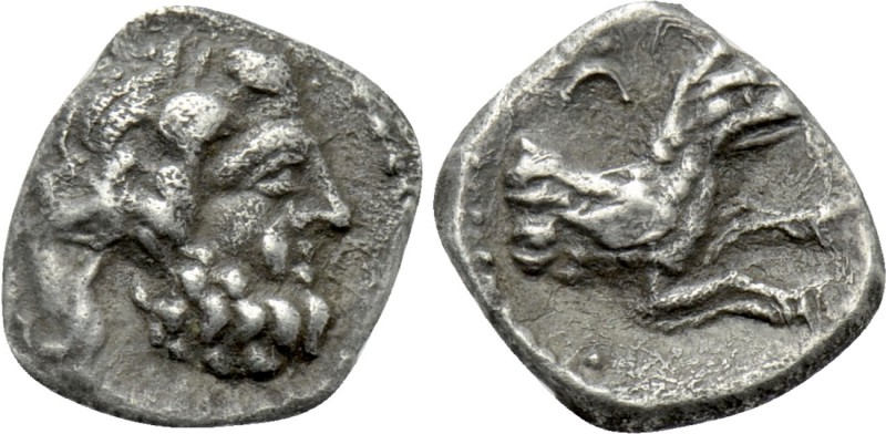 LYCAONIA. Laranda. Obol (Circa 324/3 BC. 

Obv: Head of Herakles right.
Rev: ...