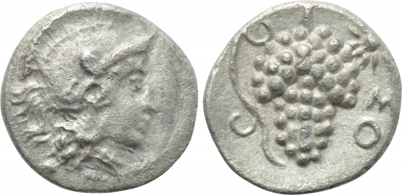 CILICIA. Soloi. Obol (Circa 410-375 BC). 

Obv: Helmeted head of Athena right....