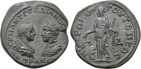 MOESIA INFERIOR. Tomis. Gordian III with Tranquillina (238-244). Ae Tetrassarion.