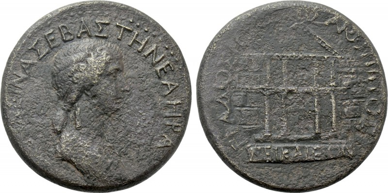BITHYNIA. Nicaea. Messalina (Augusta, 41-48). Ae. C. Cadius Rufus, proconsul.
...