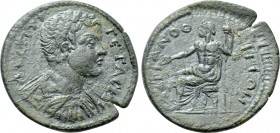 MYSIA. Hadrianothera. Geta (Caesar, 198-209). Ae.