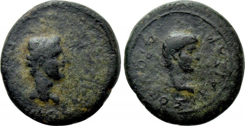 MYSIA. Pergamum. Germanicus & Drusus (Caesares, 14-19). Ae. Struck under Tiberiu...