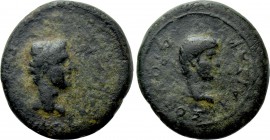 MYSIA. Pergamum. Germanicus & Drusus (Caesares, 14-19). Ae. Struck under Tiberius.