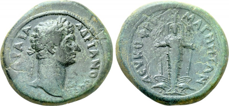 IONIA. Magnesia ad Maeandrum. Hadrian (117-138). Ae. 

Obv: ΑV ΚΑΙ ΤΡΑΙA ΑΔΡΙΑ...