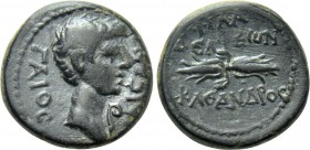 LYDIA. Philadelphia (as Neocaesarea). Caligula (37-41). Ae. Kleandros, philokaisar.