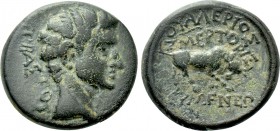 PHRYGIA. Eumenea. Tiberius (14-37). Ae. Valerios Zmertorix, magistrate.
