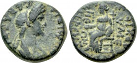 PHRYGIA. Eumenea. Domitia (Augusta, 81-96). Ae. Cl. Terent. Hylla, high priest(ess?).