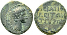 PHRYGIA. Hierapolis. Augustus (27 BC-14 AD). Paullus Fabius Q.f. Maximus, proconsul; Tryphon, magistrate.