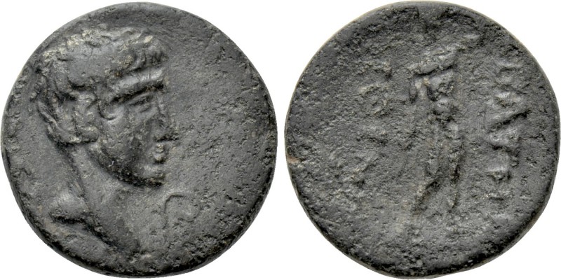 PHRYGIA. Sebaste. Augustus (27 BC-14 AD). Ae. Sosthenes, magistrate. 

Obv: ΣΕ...