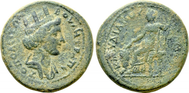 CARIA. Trapezopolis. Pseudo-autonomous (2nd-3rd centuries). Ae. M. Klaudianos, m...