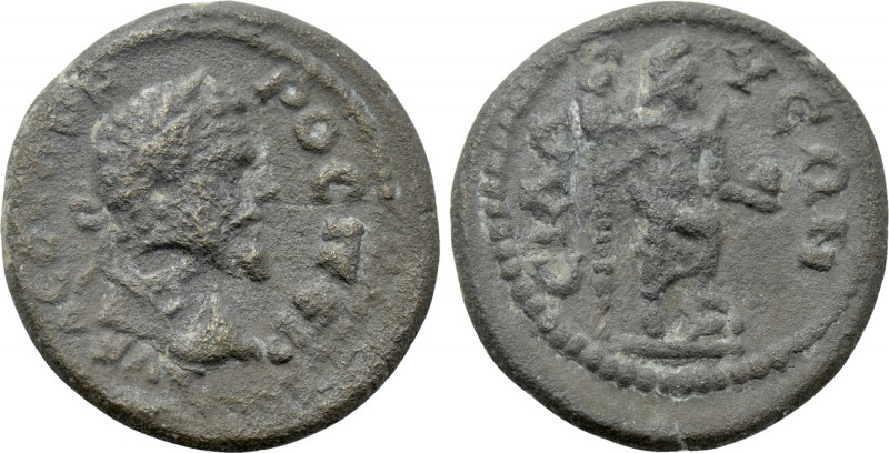 PAMPHYLIA. Sillyum. Septimius Severus (193-211). Ae. 

Obv: AV K Λ C CЄOVHΡOC ...