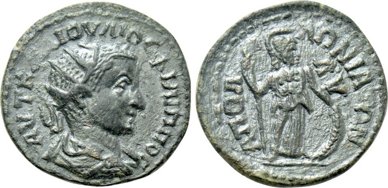PISIDIA. Apollonia. Philip I the Arab (244-249). Ae. 

Obv: AVT K M IOVΛIOC ΦΙ...