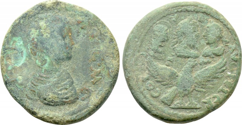 PISIDIA. Cremna. Julia Domna with Septimius Severus, Caracalla and Geta (Augusta...