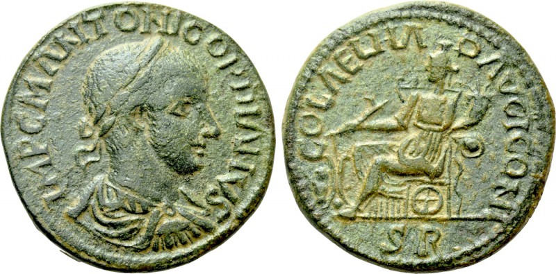 LYCAONIA. Iconium. Gordian III (238-244). Ae. 

Obv: IMP C M ANTONI GORDIANVS....