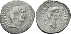 MARK ANTONY and OCTAVIAN. Denarius (40-39 BC). Mint in southern or central Italy..