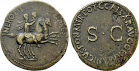 NERO & DRUSUS CAESARES (Died 31 and 33, respectively). Dupondius. Rome. Struck under Caligula.