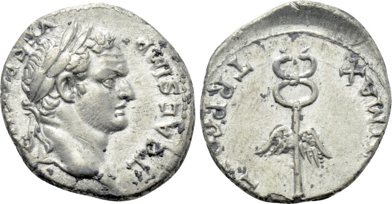 TITUS (Caesar, 69-79). Denarius. Uncertain eastern mint, possibly Ephesus. 

O...