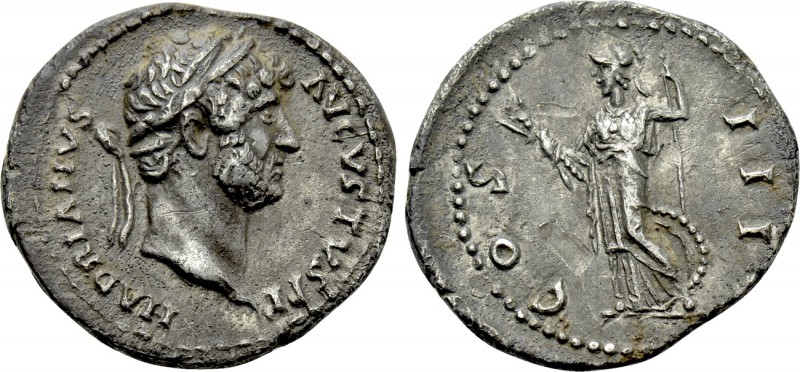 HADRIAN (117-138). Denarius. Rome (or eastern mint?). 

Obv: HADRIANVS AVGVSTV...