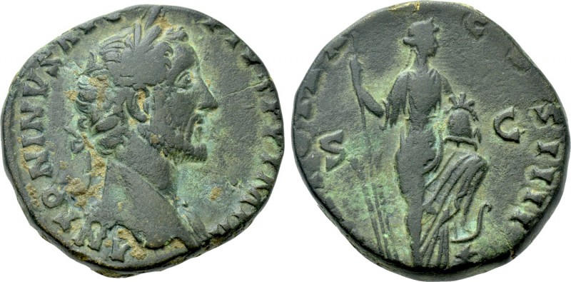 ANTONINUS PIUS (138-161). Sestertius. Rome. 

Obv: ANTONINVS AVG PIVS P P IMP ...