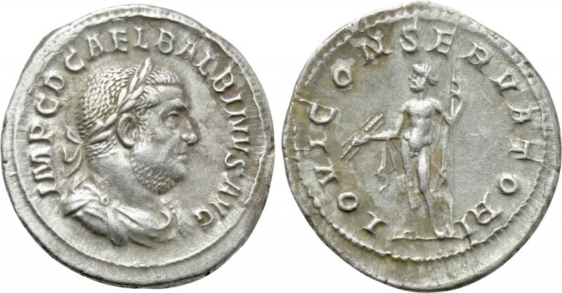 BALBINUS (238). Denarius. Rome. 

Obv: IMP C D CAE L BALBINVS AVG. 
Laureate,...