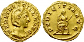 HERENNIA ETRUSCILLA (Augusta, 249-251). GOLD Aureus. Rome.