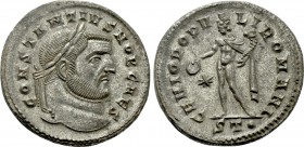 CONSTANTIUS I (Caesar, 293-305). Follis. Ticinum.