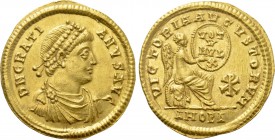 GRATIAN (367-383). GOLD Solidus. Antioch.