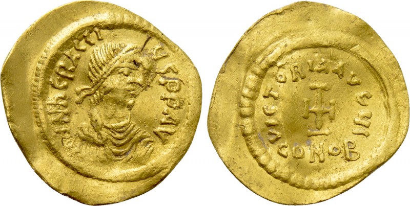 HERACLIUS (610-641). GOLD Tremissis. Constantinople. 

Obv: δ N ҺЄRACLIЧS P P ...