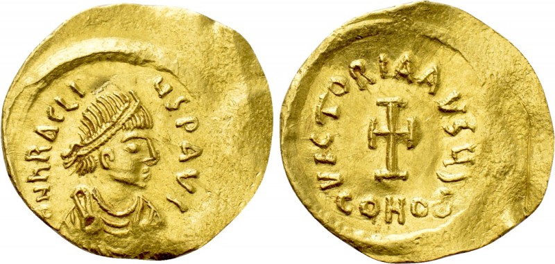 HERACLIUS (610-641). GOLD Tremissis. Constantinople. 

Obv: δ N ҺRACLIЧS P AV....