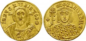 MICHAEL III 'THE DRUNKARD'  (842-867). GOLD Solidus. Constantinople.