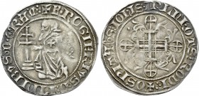 CRUSADERS. Knights of Rhodes (Knights Hospitaller). Roger of Pins (Grand Master, 1355-1365). Gigliato.
