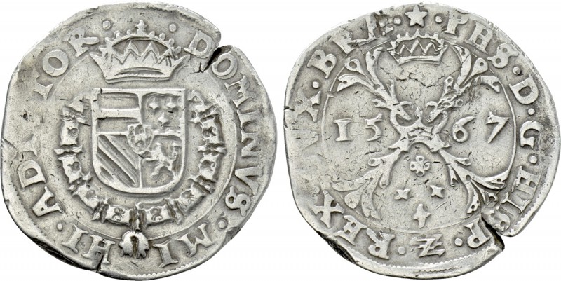 BELGIUM. Spanish Netherlands. Brabant. Philip II of Spain (1555-1598). Ecu de Bo...