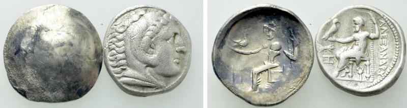 2 Tetradrachms. 

Obv: .
Rev: .

. 

Condition: See picture.

Weight: g...