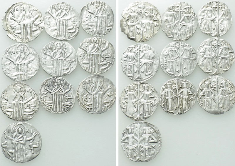 10 Medieval Coins of Bulgaria. 

Obv: .
Rev: .

. 

Condition: See pictur...