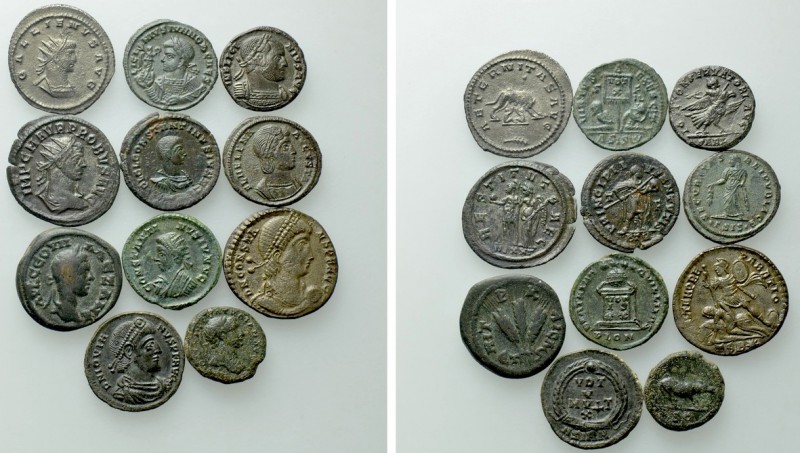 11 Roman Coins; Including Scarcer Types. 

Obv: .
Rev: .

. 

Condition: ...
