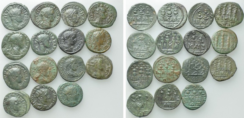 15 Roman Provincial Coins of Nikaia. 

Obv: .
Rev: .

. 

Condition: See ...