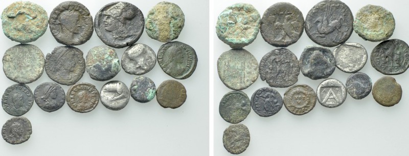 15 Ancient Coins. 

Obv: .
Rev: .

. 

Condition: See picture.

Weight:...