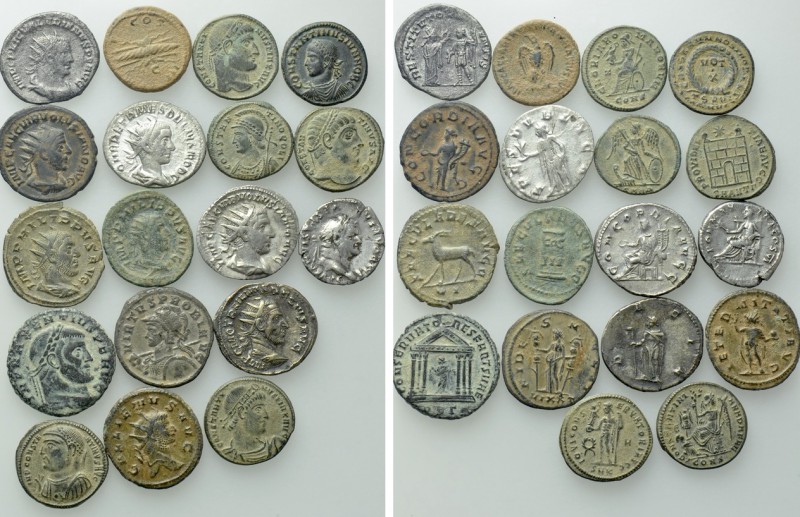 18 Roman Coins; Including Scarce Types. 

Obv: .
Rev: .

. 

Condition: S...