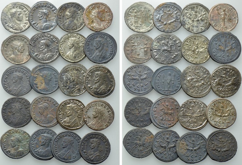 20 Antoniniani of Probus. 

Obv: .
Rev: .

. 

Condition: See picture.
...