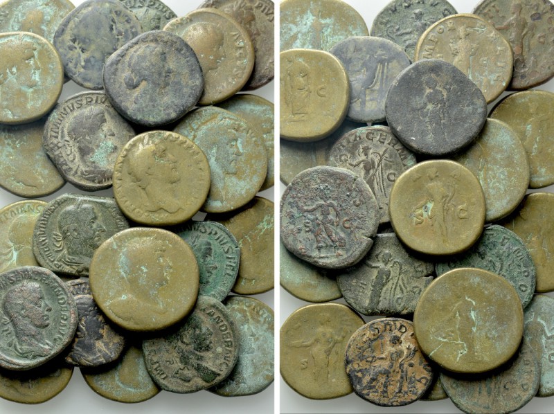 25 Roman Sesterti. 

Obv: .
Rev: .

. 

Condition: See picture.

Weight...