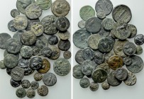 Circa 41 Greek Coins.