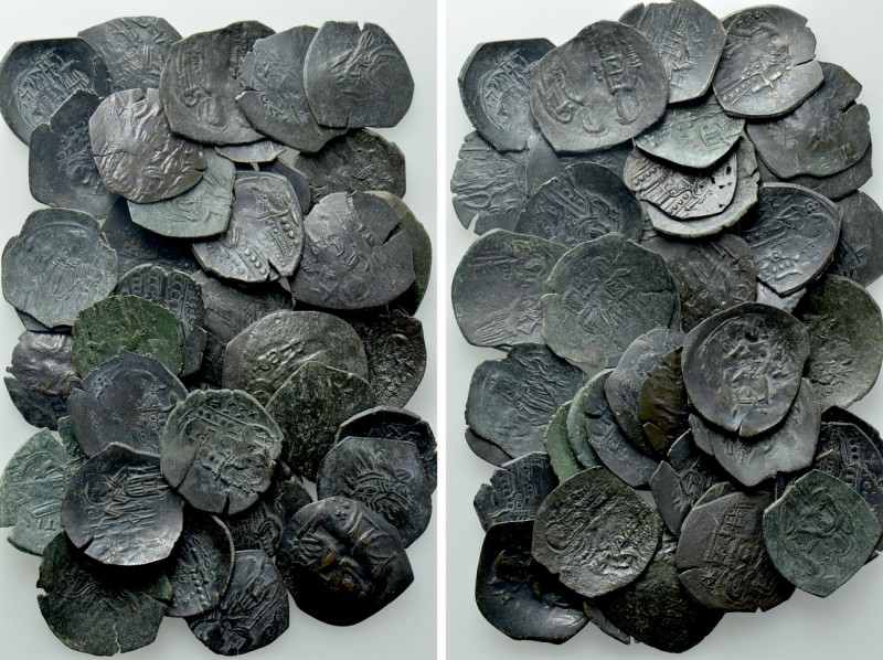Circa 44 Mostly Palaeologean Coins. 

Obv: .
Rev: .

. 

Condition: See p...