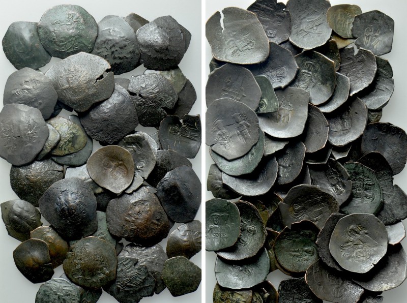 Circa 55 Byzantine Coins. 

Obv: .
Rev: .

. 

Condition: See picture.
...