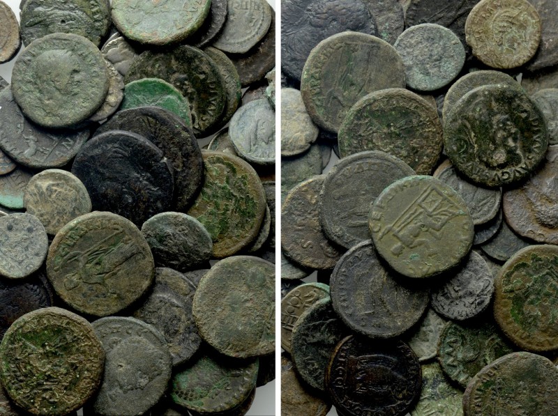 Circa 70 Coins; Mostly Ancient. 

Obv: .
Rev: .

. 

Condition: See pictu...