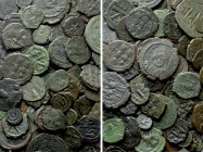 Circa 90 Byzantine Coins.
