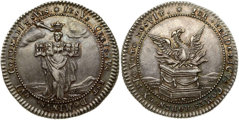 Germany, Hohenlohe-Neuenstein-Ohringen. Johann Friedrich II (1708-1765). 1/2 Tal...
