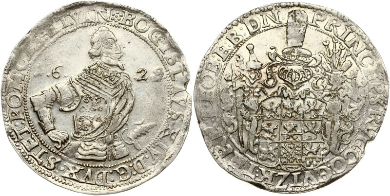 Poland Pomerania Szczecin 1 Taler 1629/8. Boguslaw XIV(1625-1637). Silver 28.52g...